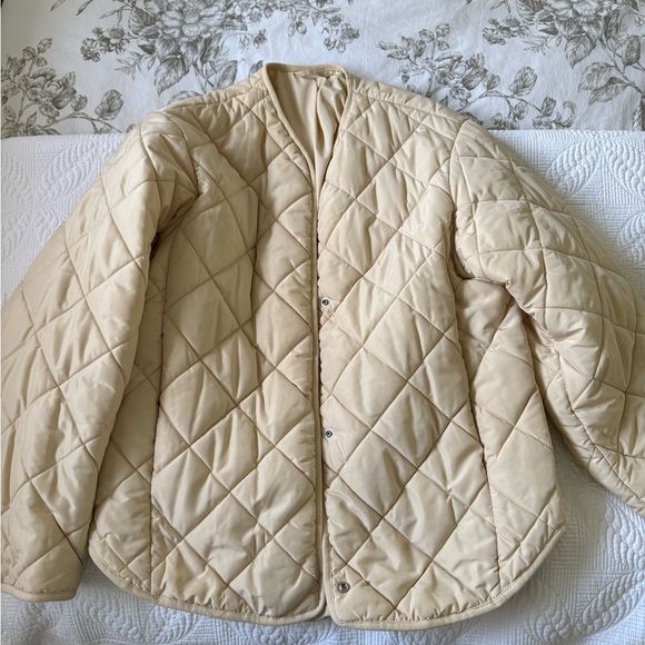 & Other Stories Jackets & Blazers - & Other Stories Beige Quilted Jacket